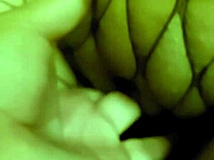 Masturbation and squirting of Beruka in fishnet stockings