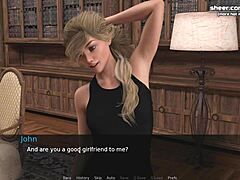 英国金发少女拥有惊人的屁股,在我的热门游戏系列第4部分中享受公共图书馆性爱