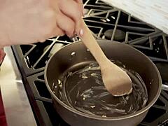 Step-siblings' steamy morning breakfast scene