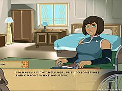 Avatar Korra and Mommy Katara in steamy cartoon action