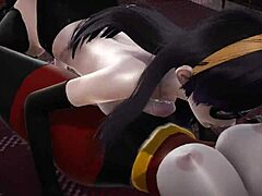 两个火辣的Futa宝贝在热辣的三人行中享受Violet Parr