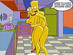 成熟的家庭主妇Marge在健身房和家里享受肛交,而她的丈夫正在制作这个恶搞Hentai视频