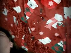 Christmas creampie with a hot MILF